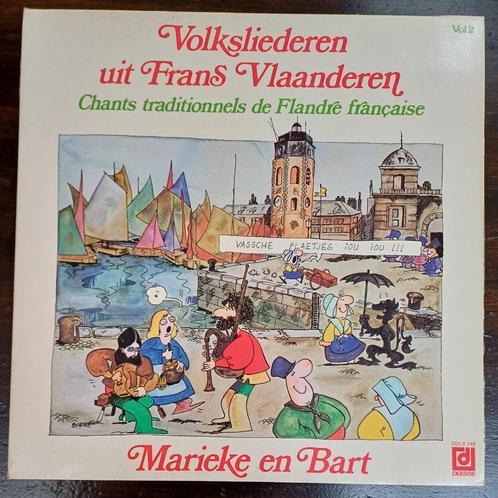 LP Marieke en Bart, Volksliederen uit Frans Vlaanderen, 1977, Cd's en Dvd's, Vinyl | Nederlandstalig, Zo goed als nieuw, Streekmuziek