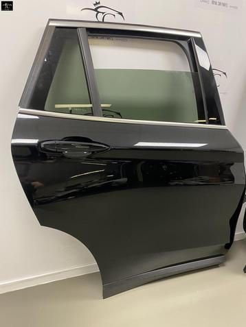 (VR) BMW X1 F48 475 Black Saphire portier deur achter rechts