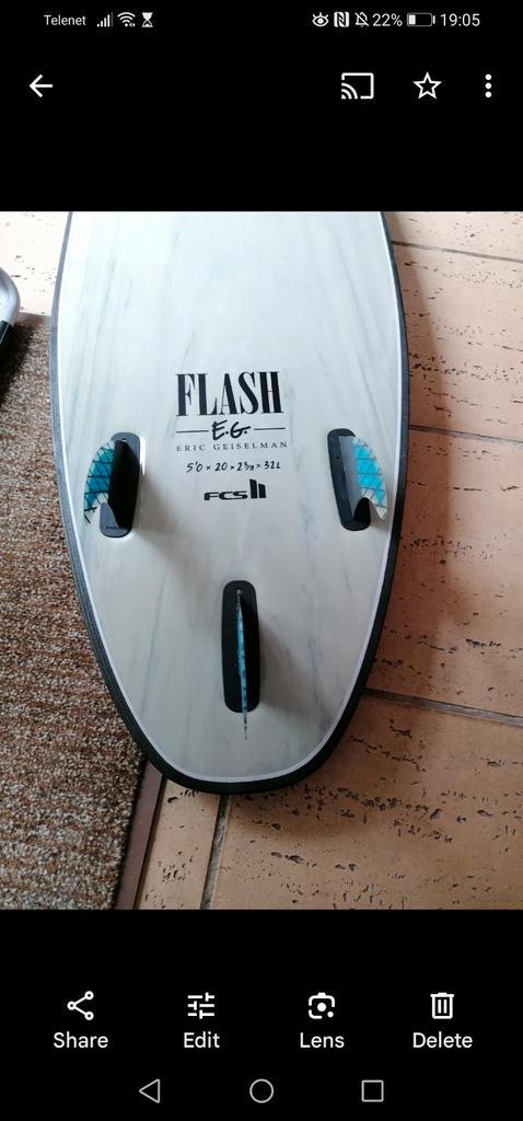 Softech flash 5'6'' surfboard, Sports nautiques & Bateaux, Planche à voile sur vague, Comme neuf, Enlèvement