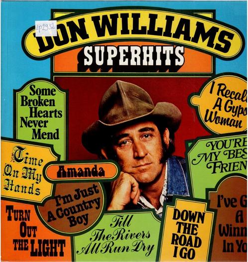 Vinyl, LP   /   Don Williams   – Superhits, CD & DVD, Vinyles | Autres Vinyles, Autres formats, Enlèvement ou Envoi