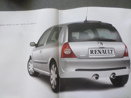 Renault Clio & 2.0 16v Sport Brochure, Boeken, Auto's | Folders en Tijdschriften, Renault, Ophalen of Verzenden