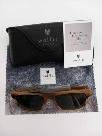 125€ Lunettes solaires Wolfin Eyewear Jules Brown - neuves