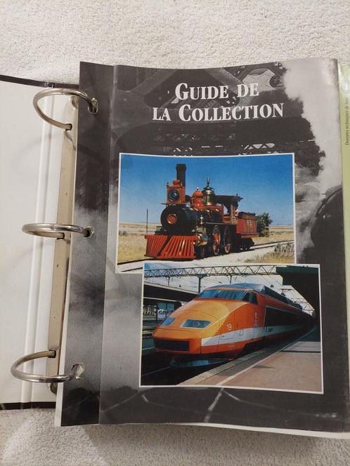 classeur encyclopedie générale des TRAINS +/- 100 fiches, Collections, Trains & Trams, Utilisé, Train, Enlèvement ou Envoi