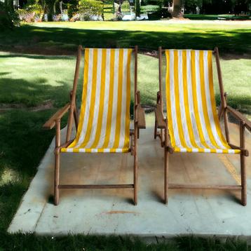 Ensemble de 2 chaises longues et chaises de plage pliantes v