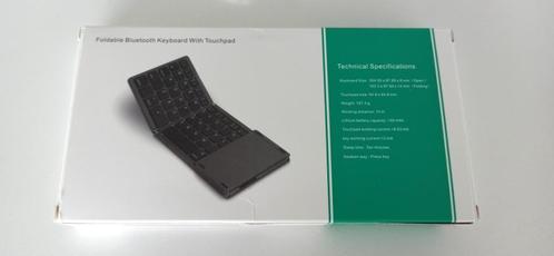 vouwbaar bluetooth toetsenbord / trackpad oplaadbaar (nieuw), Informatique & Logiciels, Claviers, Neuf, Qwerty, Sans fil, Repliable