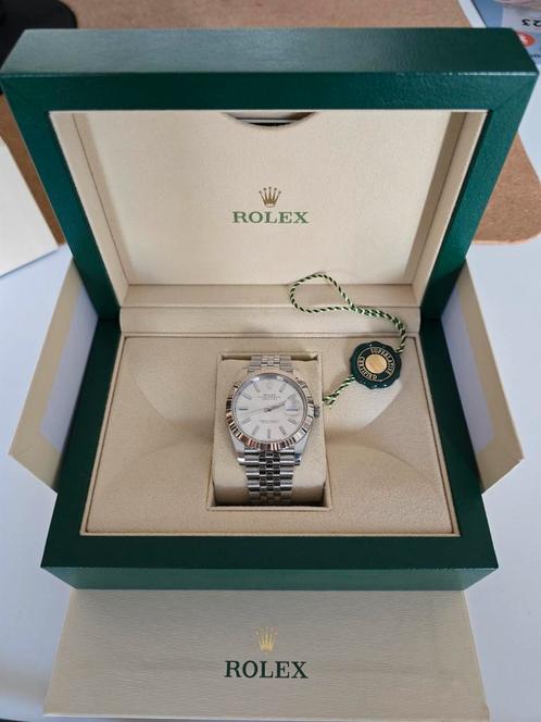 Rolex Datejust 126334 41mm silver dial, Handtassen en Accessoires, Horloges | Heren, Zo goed als nieuw, Polshorloge, Rolex, Ophalen