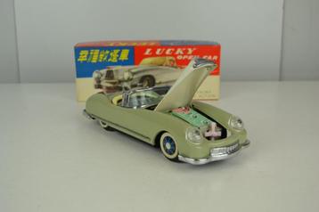 Retro blikken speelgoed auto Lucky Open Car