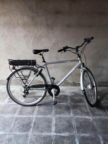 Vélo électrique Minerva 28 pouces pour homme - Argent
