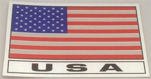 USA vlag metallic sticker #12, Motoren, Accessoires | Stickers, Verzenden