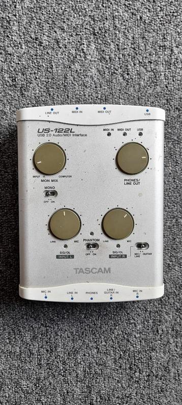 TASCAM US122L externe geluidskaart / audio interface