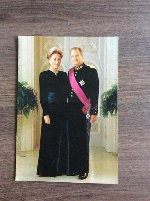 Postkaart Koning Albert II en Koningin Paola, Verzamelen, Koningshuis en Royalty, Zo goed als nieuw, Verzenden