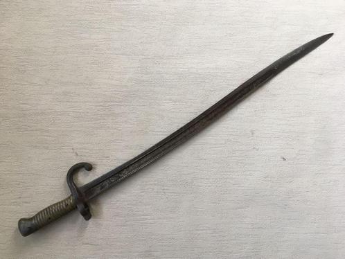 wo1 - Franse M1866 Chassepot bajonet - 1872, Verzamelen, Militaria | Algemeen, Landmacht, Mes of Dolk, Ophalen of Verzenden