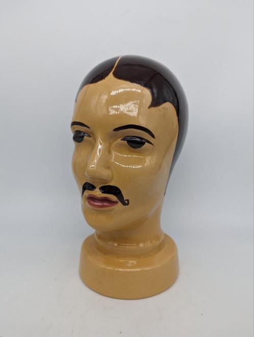 Moustache en céramique vintage - Allemagne de l'Ouest Scheur, Antiquités & Art, Art | Sculptures & Bois, Enlèvement ou Envoi