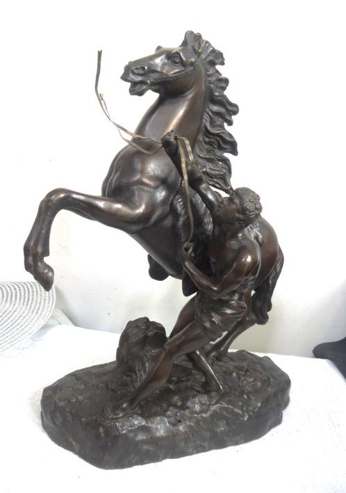 Statue en bronze du Cheval de Marly G. Cousteau🕵️‍♀😍🤗💎👌, Antiquités & Art, Antiquités | Bronze & Cuivre, Bronze, Enlèvement ou Envoi