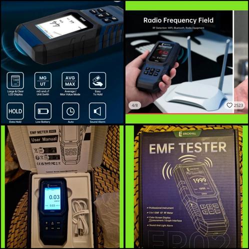 Emf tester electro/magnetic/RF, Bricolage & Construction, Électricité & Câbles, Neuf, Autres types, Enlèvement ou Envoi