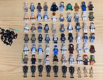 Lot van 70 Star Wars minifigs in uitstekende staat 