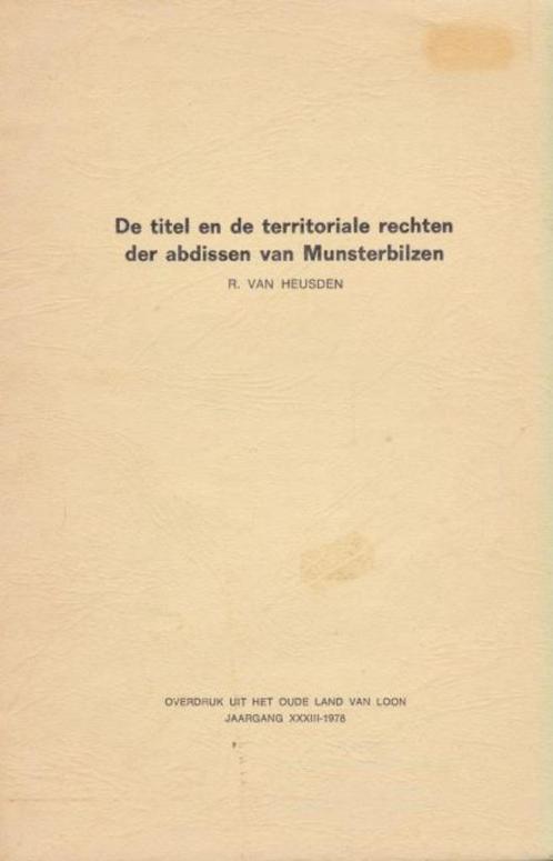 (g203) Abdissen van Munsterbilzen, Livres, Histoire nationale, Utilisé, Enlèvement ou Envoi