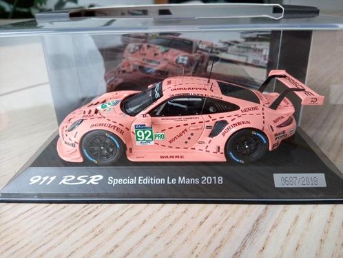 Porsche 911 RSR Pink Pig 1:43 Spark, Hobby en Vrije tijd, Modelauto's | 1:43, Gebruikt, Auto, Overige merken, Ophalen of Verzenden