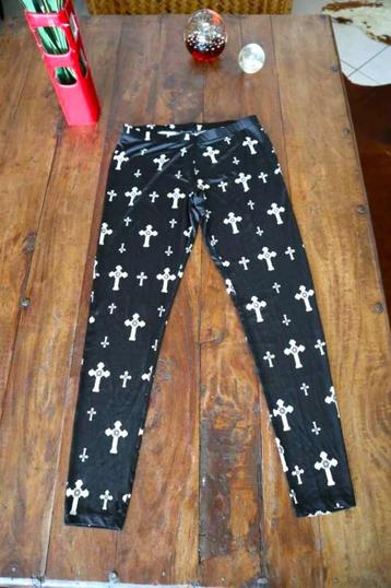 unieke zwarte legging broek