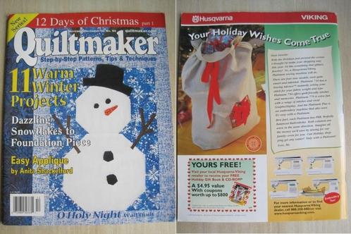 1129 - Quiltmaker November/December '03 No 94, Livres, Loisirs & Temps libre, Comme neuf, Tricot et Crochet, Envoi