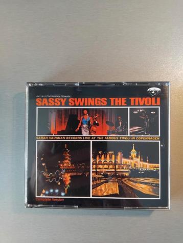 Boîte de 2 CD Sarah Vaughan. Sassy fait tourner le Tivoli. 