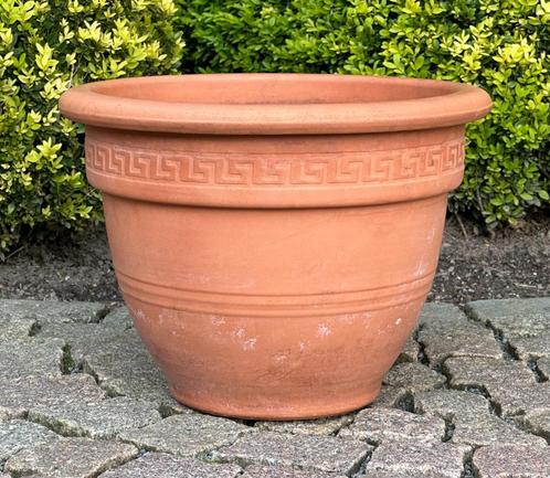 grote terracotta bloempot - in uitstekende staat, Tuin en Terras, Bloempotten, Terracotta, Binnen, Balkon, Tuin, Rond, Ophalen