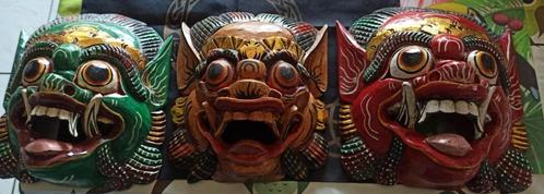 Houten masker   Nepal, Antiek en Kunst, Kunst | Beelden en Houtsnijwerken, Ophalen