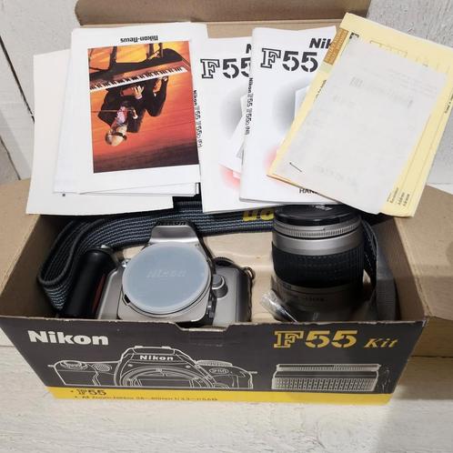 Nikon f55 kit, TV, Hi-fi & Vidéo, Appareils photo analogiques, Comme neuf, Nikon, Enlèvement