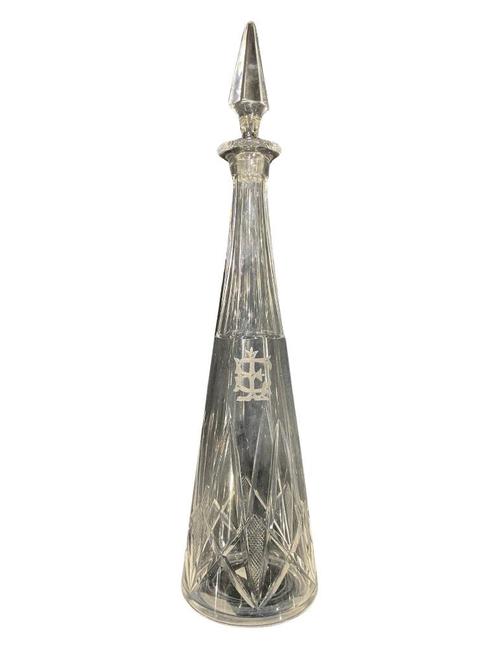 Carafe en Cristal Blanc Val Saint Lambert, Antiquités & Art, Antiquités | Verre & Cristal, Enlèvement ou Envoi