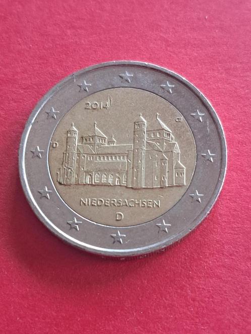 2014 Duitsland 2 euro Niedersachsen D München, Postzegels en Munten, Munten | Europa | Euromunten, Losse munt, 2 euro, Duitsland