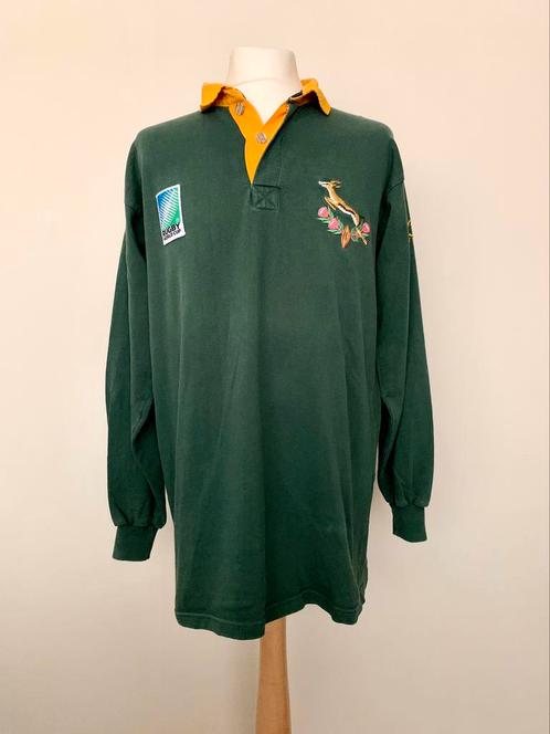 South Africa Springboks 90s World Cup vintage rugby shirt, Sports & Fitness, Rugby, Utilisé, Vêtements