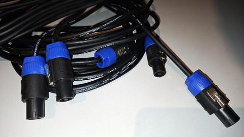 Speakon luidspreker kabels cable twist 5m (3 stuks), Musique & Instruments, Câbles & Prises, Utilisé, Haut-parleur ou Amplificateur