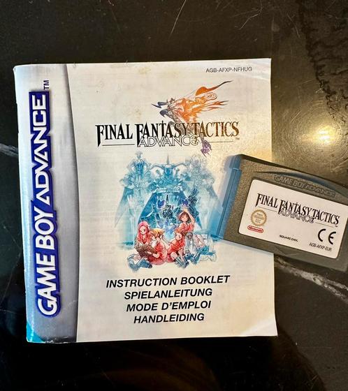 Jeu et mode d’emploi Final Fantasy Tactics, Consoles de jeu & Jeux vidéo, Jeux | Nintendo Game Boy, Comme neuf, Jeu de rôle (Role Playing Game)