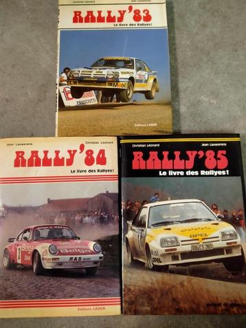 Rally'83, 84, 85. Le livre des rallyes. 