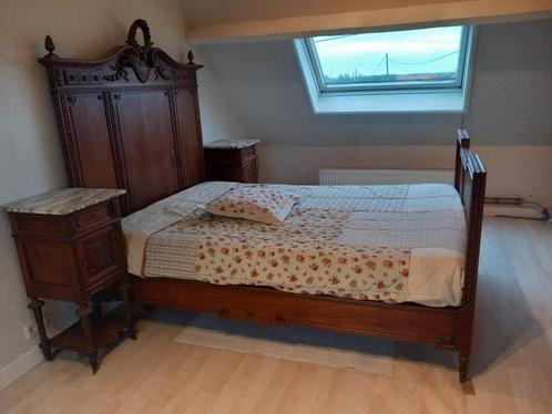 Antieke slaapkamer, Huis en Inrichting, Slaapkamer | Complete slaapkamers, Zo goed als nieuw, Tweepersoons, Ophalen