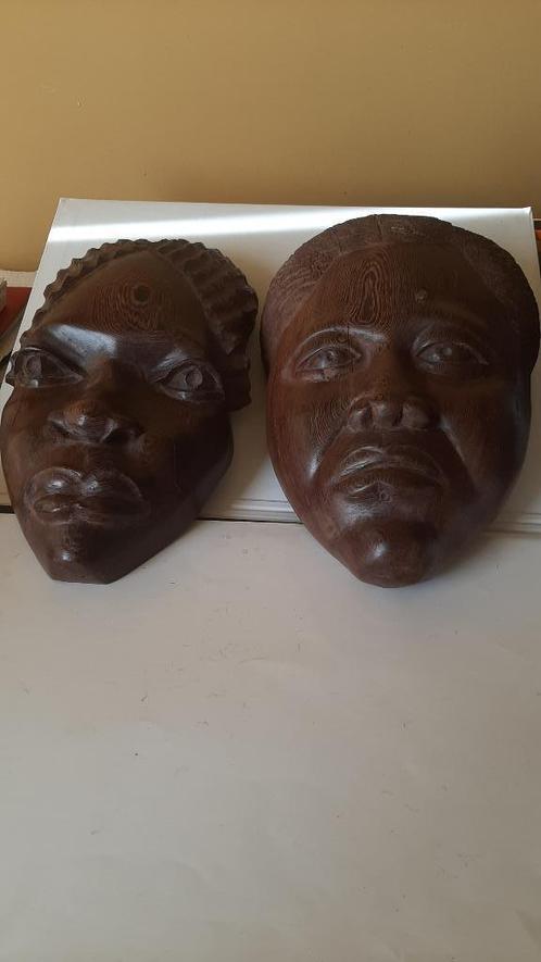 afrika maskers oud, Antiek en Kunst, Kunst | Niet-Westerse kunst, Ophalen of Verzenden