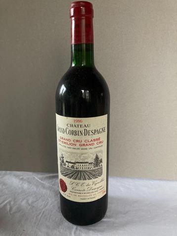 Rode wijn: CHATEAU GRAND-CORBIN-DESPAGNE 1986