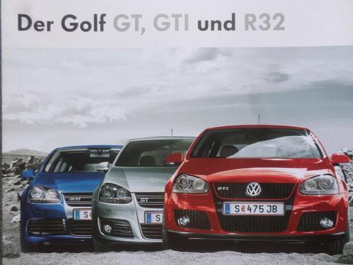 Volkswagen VW Golf GT & GTI & R32 Brochure, Boeken, Auto's | Folders en Tijdschriften, Volkswagen, Ophalen of Verzenden