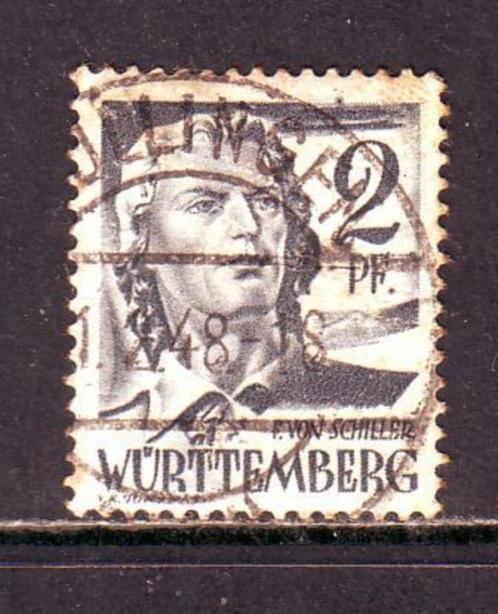 Postzegels Duitsland : Diverse zegels Wurttemberg, Timbres & Monnaies, Timbres | Europe | Allemagne, Affranchi, Autres périodes