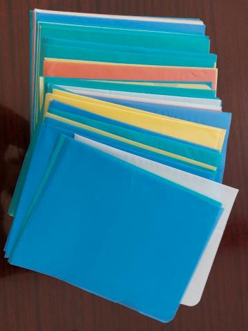 Plastic insteekmapjes