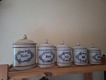 5 oude kruiden potten