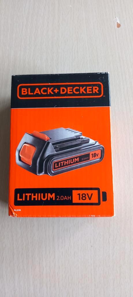 Black+Decker 18v lithiumbatterij, Doe-het-zelf en Bouw, Gereedschap | Machine-onderdelen en Toebehoren, Nieuw, Ophalen of Verzenden