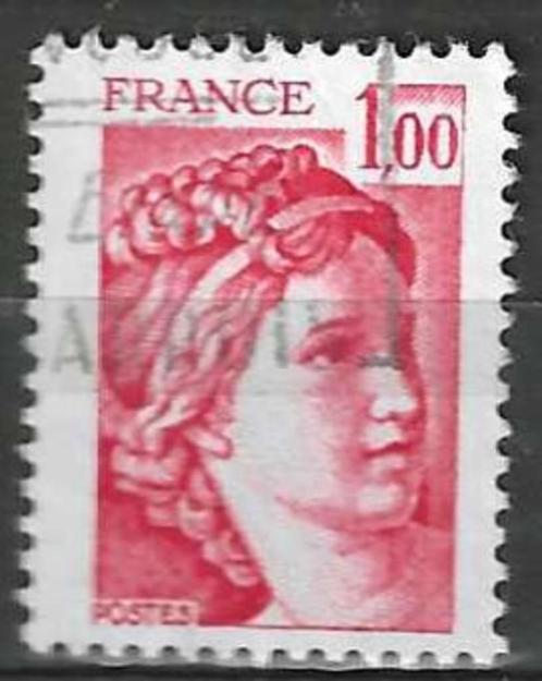 Frankrijk 1977/1978 - Yvert 1972 - Type Sabine - 1 F. (ST), Postzegels en Munten, Postzegels | Europa | Frankrijk, Gestempeld