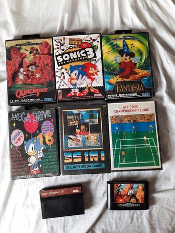 Sega Megadrive games (reproducties), lege dozen, ...