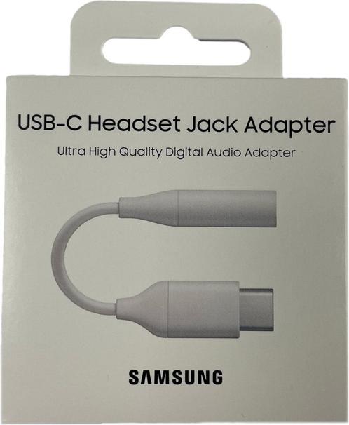 Samsung USB-C naar 3.5 mm Jack Adapter Zwart (Nieuw), Télécoms, Téléphonie mobile | Accessoires & Pièces, Neuf, Samsung, Fil ou câble