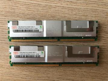 FB dimm geheugen 2x 1GB pc2-5300F