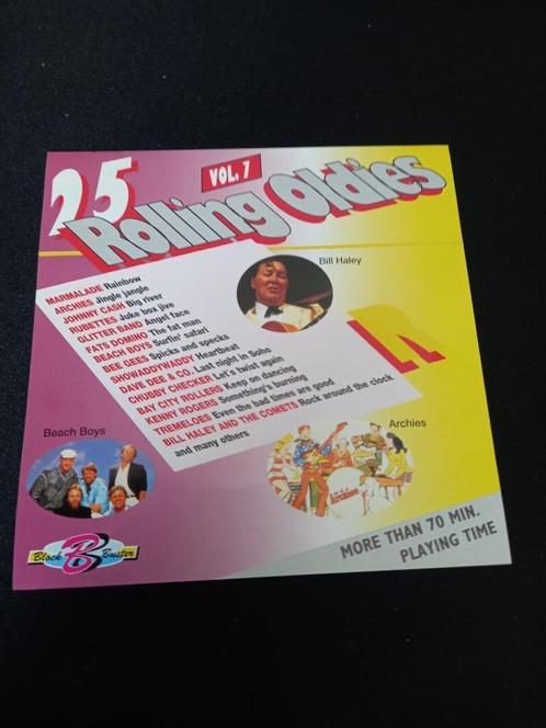 25 Rolling Oldies, volume 7, CD = Menthe, CD & DVD, CD | Pop, Comme neuf, 1960 à 1980, Enlèvement ou Envoi