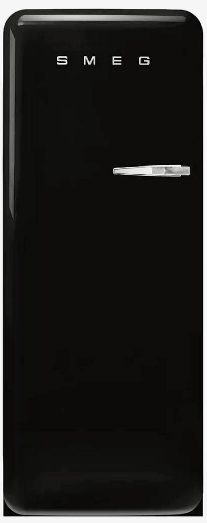 Koelkast Smeg zwart linksdraaiend, Electroménager, Réfrigérateurs & Frigos, Comme neuf, Avec compartiment congélateur, 200 litres ou plus