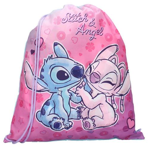 Stitch en Angel Gymtas / Zwemtas / Rugtas - Disney, Handtassen en Accessoires, Tassen | Rugtassen, Nieuw, Disney of Dora, 25 tot 40 cm