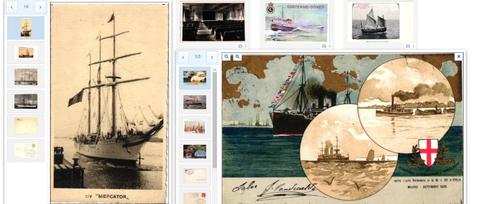 cartes postales, transport par eau, navires 732 différentes, Collections, Marine, Utilisé, Autres types, Bateau à moteur ou Voilier